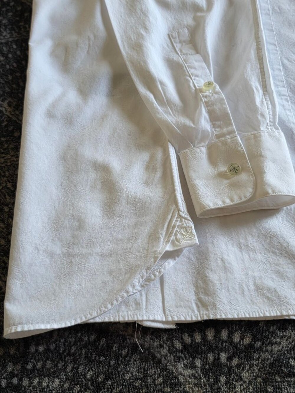 JOHN VARVATOS STAR USA Mens Slim Fit White Tuxedo Shirt - Picture 11 of 16